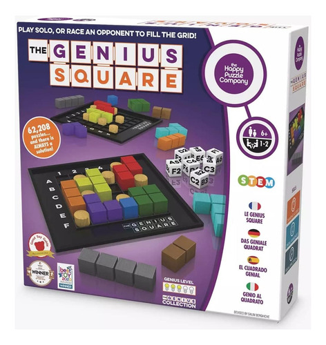 Juego De Mesa The Genius Square/rompecabezas