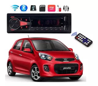 Auto Radio 1 Din Mp3 Bluetooth 2usb Sd