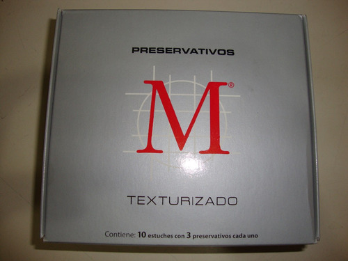 Preservativos M Texturizados X 30 Unidades Envios En El Dia