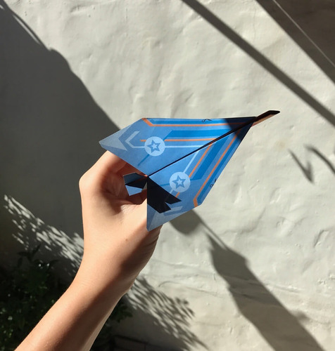 Diseña Mini Aviones De Papel Set Arte Crear Manualidades Diy