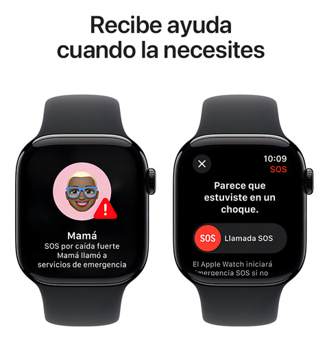 Apple Watch Series 10 Gps 42mm De Aluminio Negro Azabache