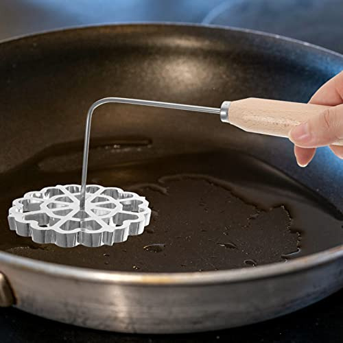 Moldes Para Gofres Hemoton Swedish Rosette De Aluminio Con S