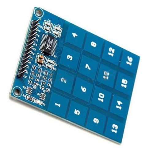 Imagen 4 de 8 de Teclado Capacitivo Con Ttp229 16 Canales Capacitivo Teclas