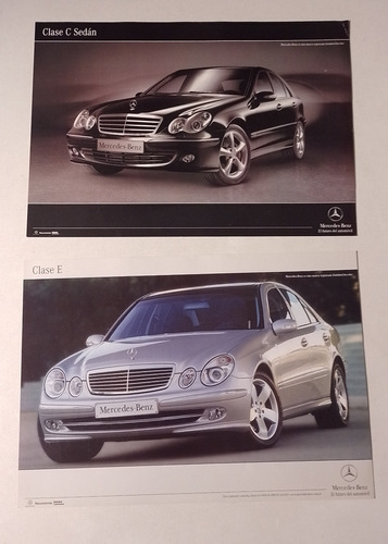 2 Folletos Catalogos Mercedes Benz Argentina Clase E Y C 