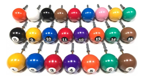 Imagem 1 de 4 de 10 Un Cabide Enfeite De Parede Bolas De Bilhar Sinuca 54mm