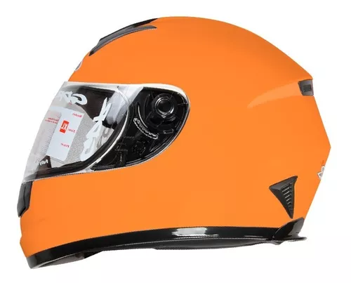 Casco Para Gdr Ff-858 Solid Naranja Certificado