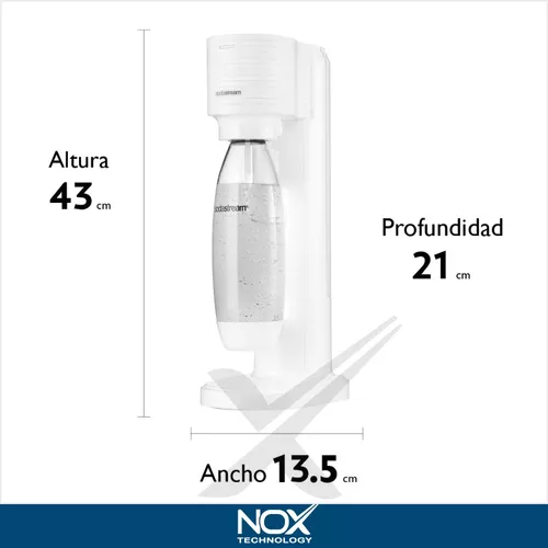 Maquina Soda Stream Gaia White Blanca Con Botella Y Cilindro