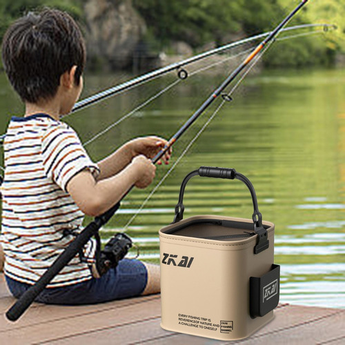 Balde 13 Litros De Pesca Peixe Isca Dobravel Eva