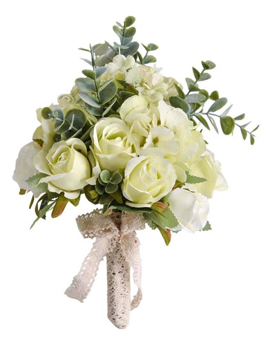 Cv Ramo De Dama De Honor Centro De Mesa Hecho A Mano Flores