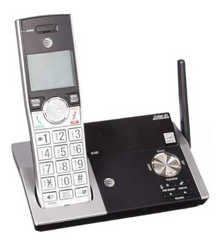 Teléfono AT&T CL82215 inalámbrico - color negro/plateado