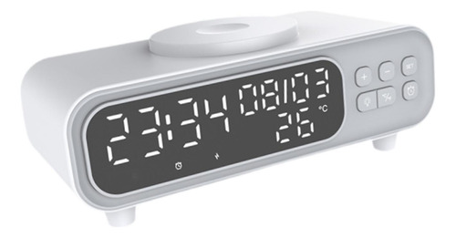 Carregador Sem Fio Multi Led Luz Noturna 15w Estação De