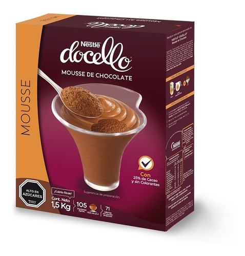 Imagen 1 de 4 de Nestle® Docello Mousse Chocolate Caja 1,5kg