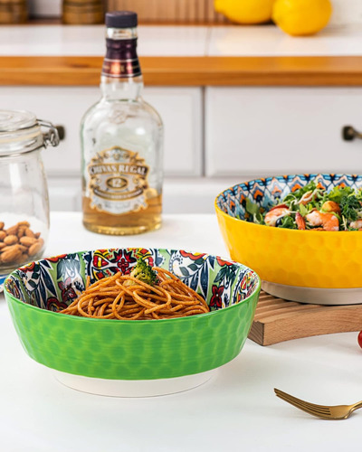 Juego De Ensaladeras Grandes De Plomo Henxfen Para Servir Ph