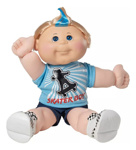 Cabbage Patch Kids Niño Skater Boy Muñeco Cabello Rubio