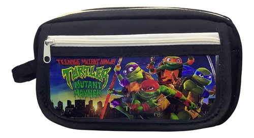 20x11x7cm Estuche Lápices 2 Compartimentos Ninja Turtles