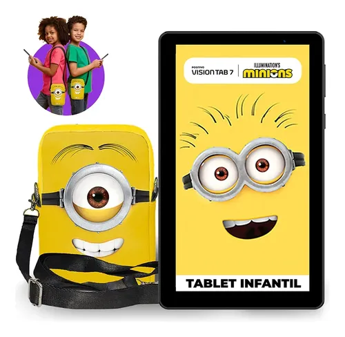 Tablet Infantil Positivo Vision Tab 7 Minions - Octa-Core 3GB RAM...