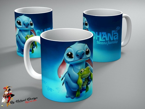 Taza - Tazón De Ceramica Disney Stitch Familia