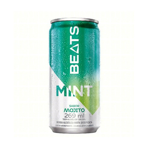Bebida Mista Alcoólica Gaseificada Mojito Skol Beats Mint Lata 269ml