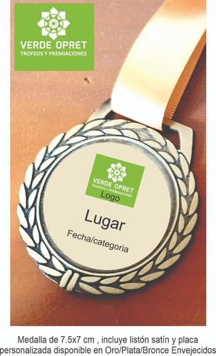 Medallas Deportiva Personalizada, Incluyen Listón X25