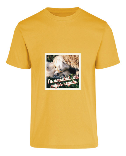 Playera Con Diseño Perro Y Gato - Mejores Amigos - Amistad