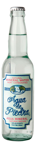 Agua De Piedra Mineral Natural Sin Gas 360 Ml - 12 Pack
