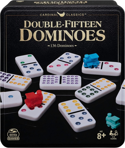 Spin Master Games Cardinal Juego De Mesa Domino Doble 15