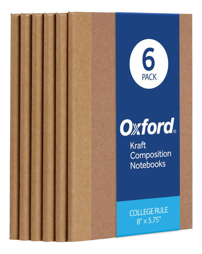 Oxford Composition Cuaderno De 6 Unidades, Papel Rayado Uni.