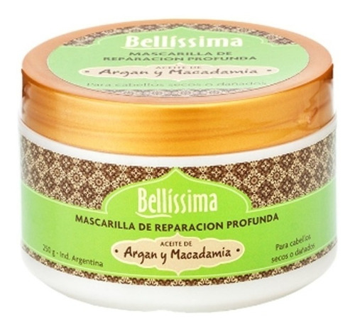 Bellissima Mascara Reparacion Profunda 250 Argan Y Macadamia