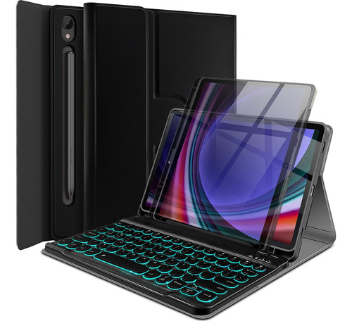 Funda Teclado Retroiluminada Samsung Galaxy Tab S10 Fe/s9 Fe Color
