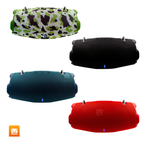 Bocina Radio Fm Luz Led Recargable Usb Bluetooth Portatil