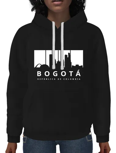 Hoodie Buso Buzo Ciudad Colombiana Colombia Bogotá Silueta