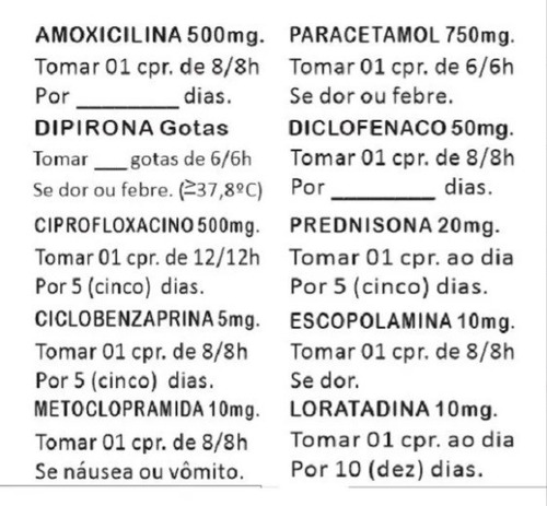 Carimbo Para Receituário Médico, Modelo 3913, Kit Ou Unidade