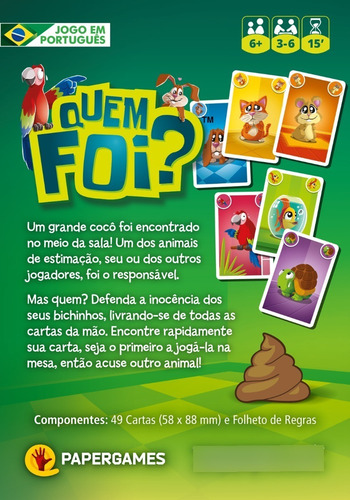 Jogos Taco Gato Cabra Queijo Pizza + Quem Foi? - Papergames