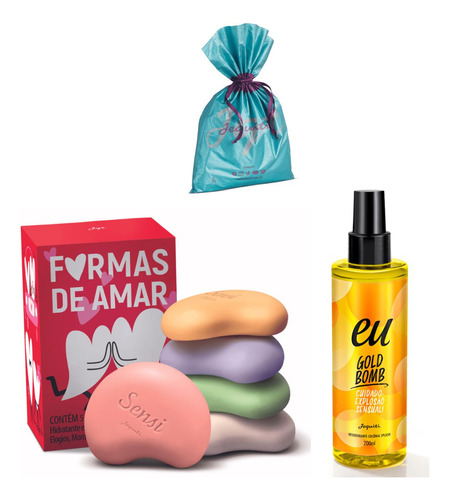 Kit Eu Gold Bomb 200ml + Sabonete Formas De Amar - Jequiti