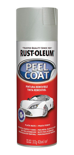 Pintura Automotive Peel Coat Plata 312g