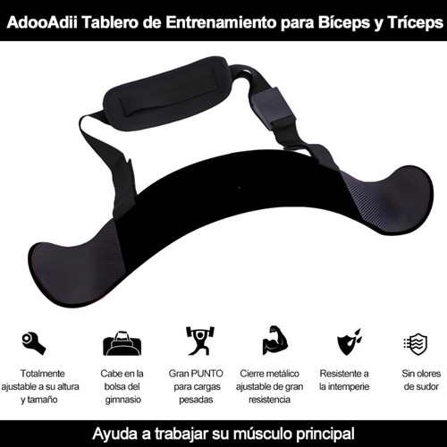 Qi Arm Blaster Bíceps Soporte Pesas Gym Aislador De Brazo