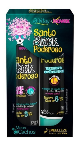 Novex Shampoo Y Acondicionador Santo Black Poderoso