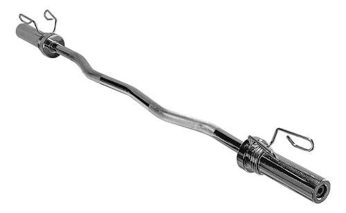 Barra Ez Para Curl De Pase Olímpico 47 Athletic Athletic Color Gris