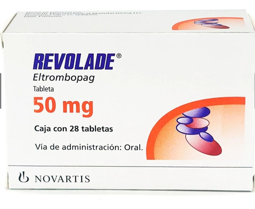 Revolade 50mg (eltrombopag) 28 Tabletas