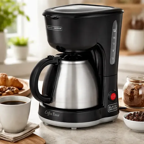 Cafeteira Black+decker 18 Cafés Inox Cm15-br Preto