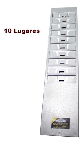 Porta Cartoes Chapeira De 10 Lugares Kit C/ 5 Unidades