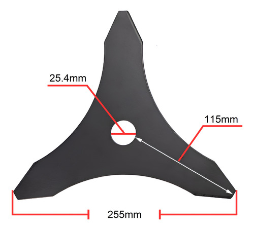 Cuchilla De 3 Picos Para Desbrozadora Universal