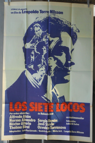 Afiche Del Filme Los Siete Locos (1973)