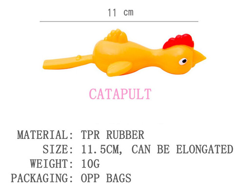 D Rubber Chicken Flick Chicken Flingers 0020