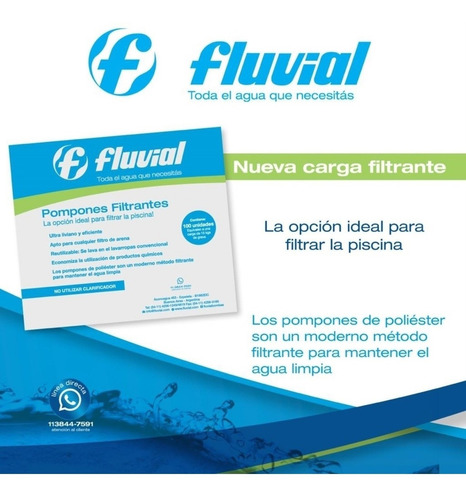 Filtro Fluvial Hasta 60000 Lts P/ Piscina Pileta Sin Interes