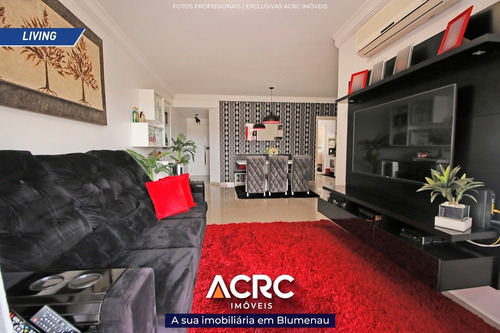 Acrc Imóveis - Apartamento Semi Mobiliado De Alto Padrão Para Venda No Bairro Ponta Aguda - Ap03195 - 34786997