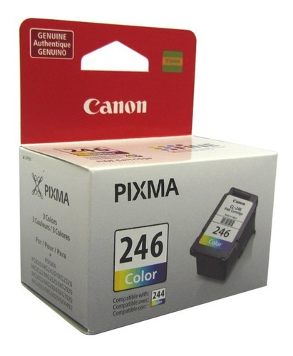 Cartucho De Tinta Canon Cl-246, Tri-color, Fine Technology