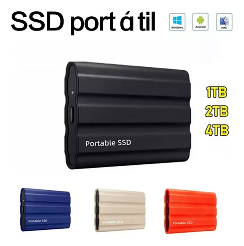 Disco Duro Externo De Ultra Alta Velocidad Ssd 1tb Rojo