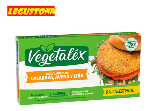 Medallones Calabaza Avena Chía Vegetalex X 4 U - Legustonn