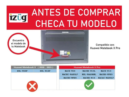 Imagen 2 de 9 de Funda Case Ordenador Portátil Huawei Matebook X Pro 13.9